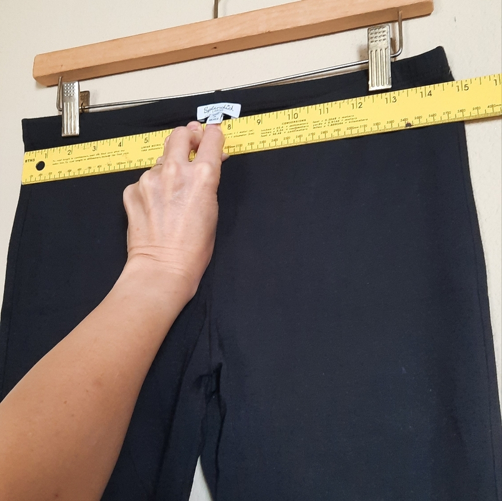 Splendid Black Leggings Athleisure Cozy Minimalist Active Activewear - Picture 3 of 6